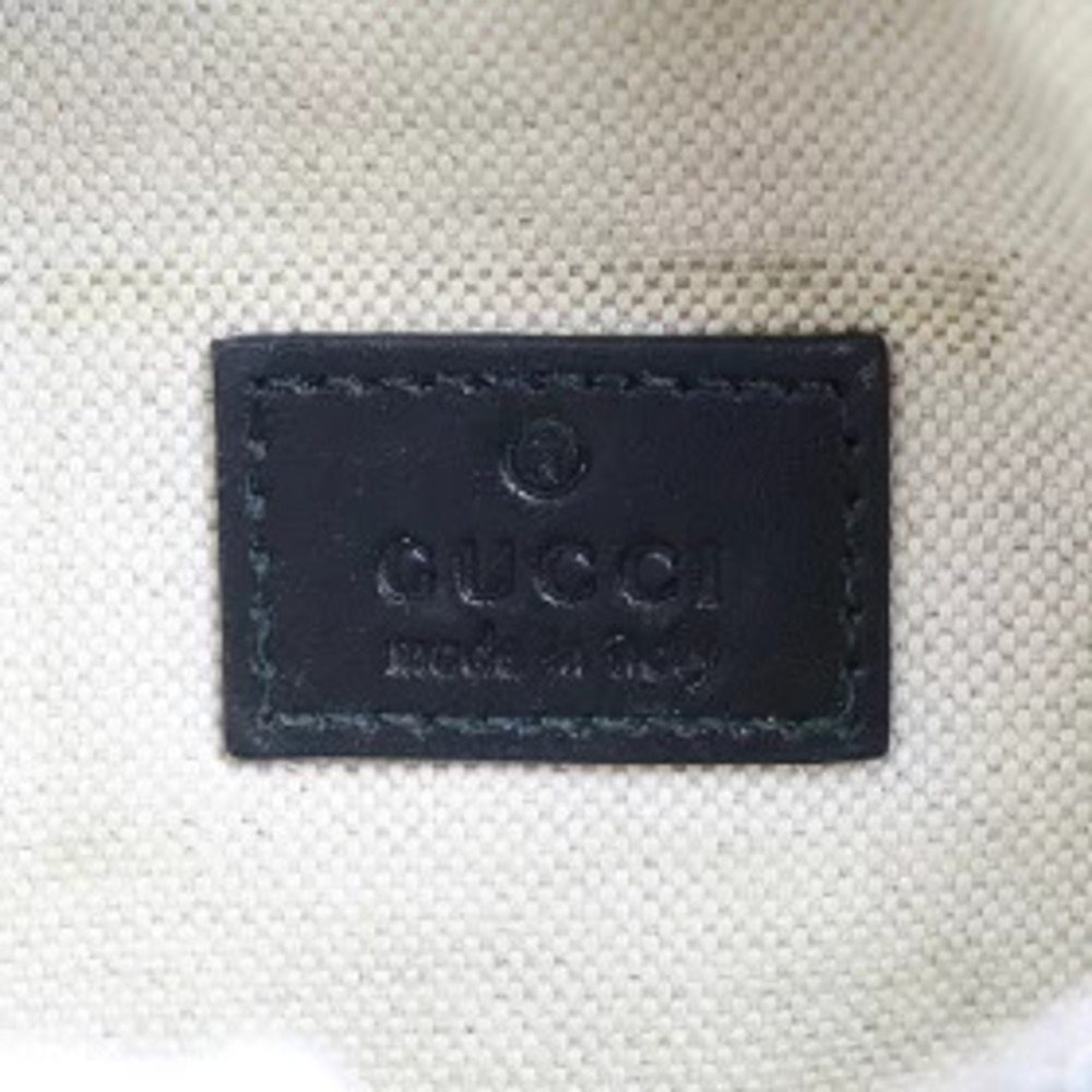 Gucci GG Embossed Belt Bag Black Calfskin Crossbody Shoulder - Picture 13 of 13